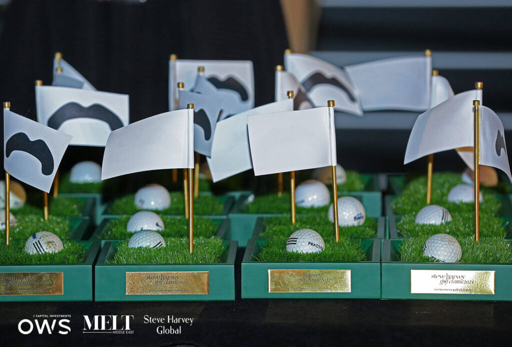Awards on table