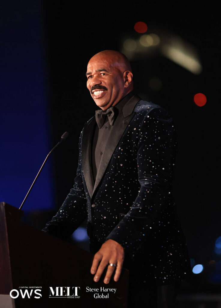Steve Harvey at podium