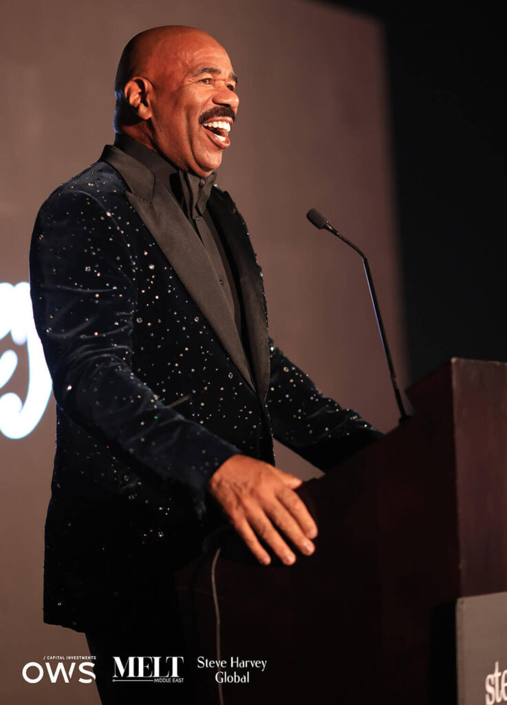 Steve Harvey at podium