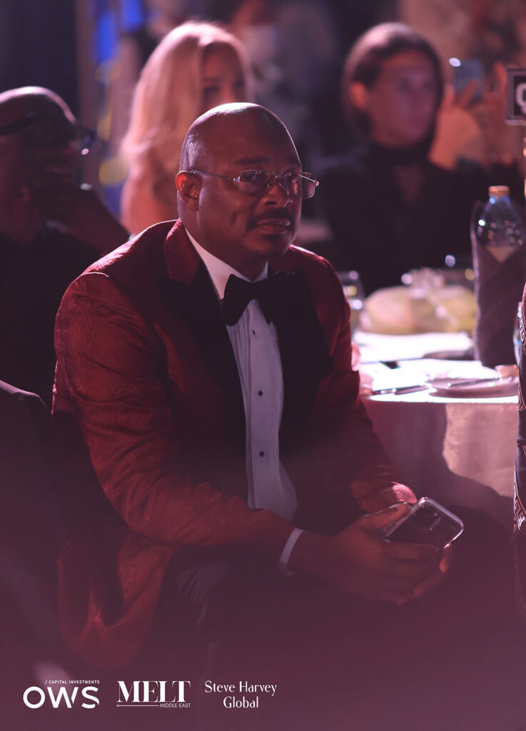 Guest at his table