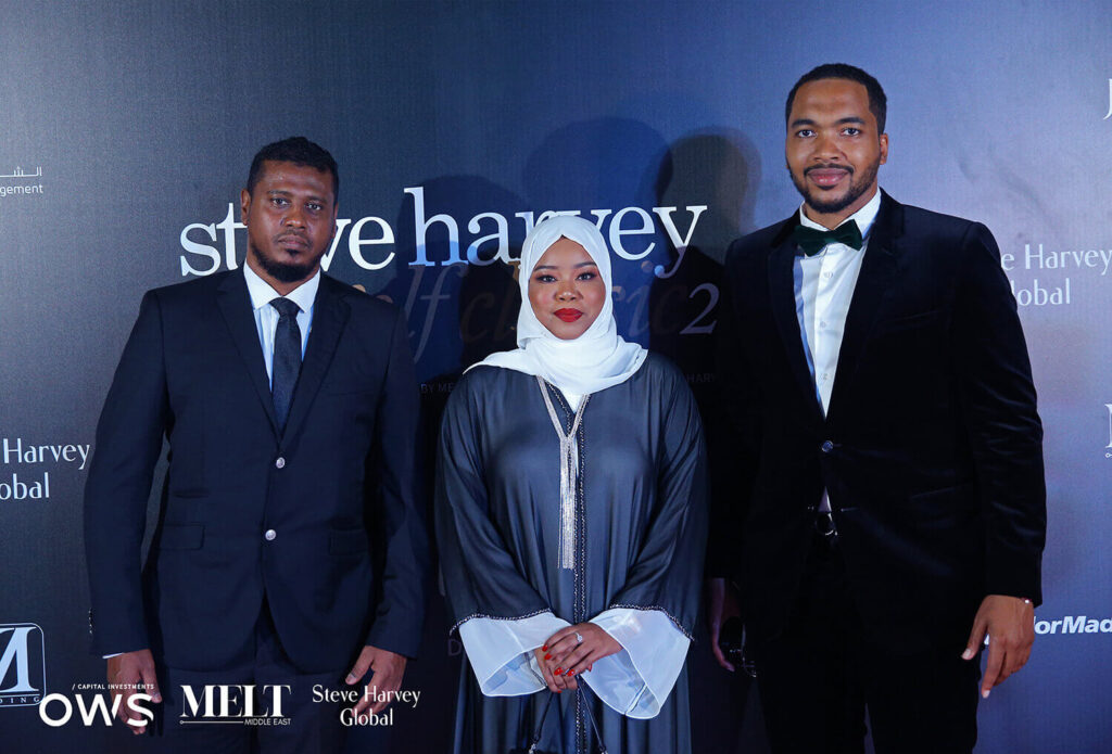 Guests posing for a picture