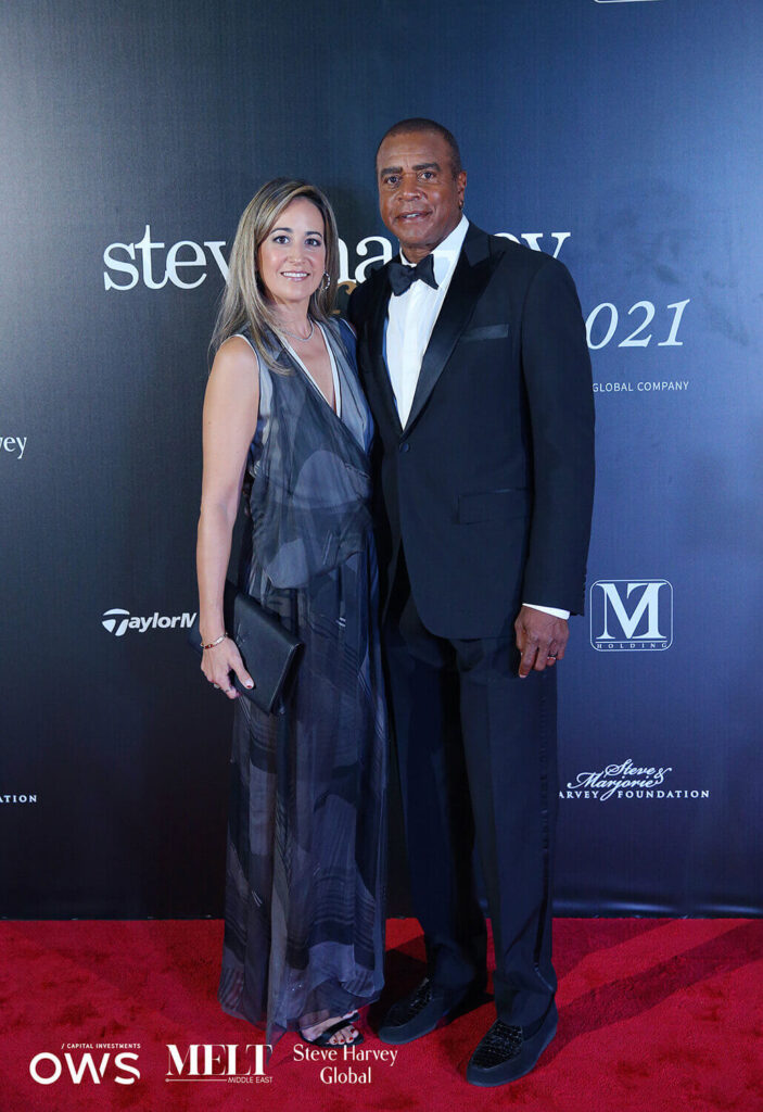 Guests posing on the red carpet