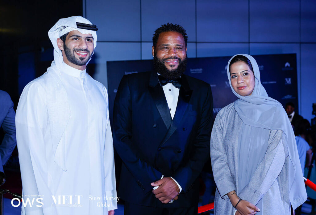 Guests posing for camera