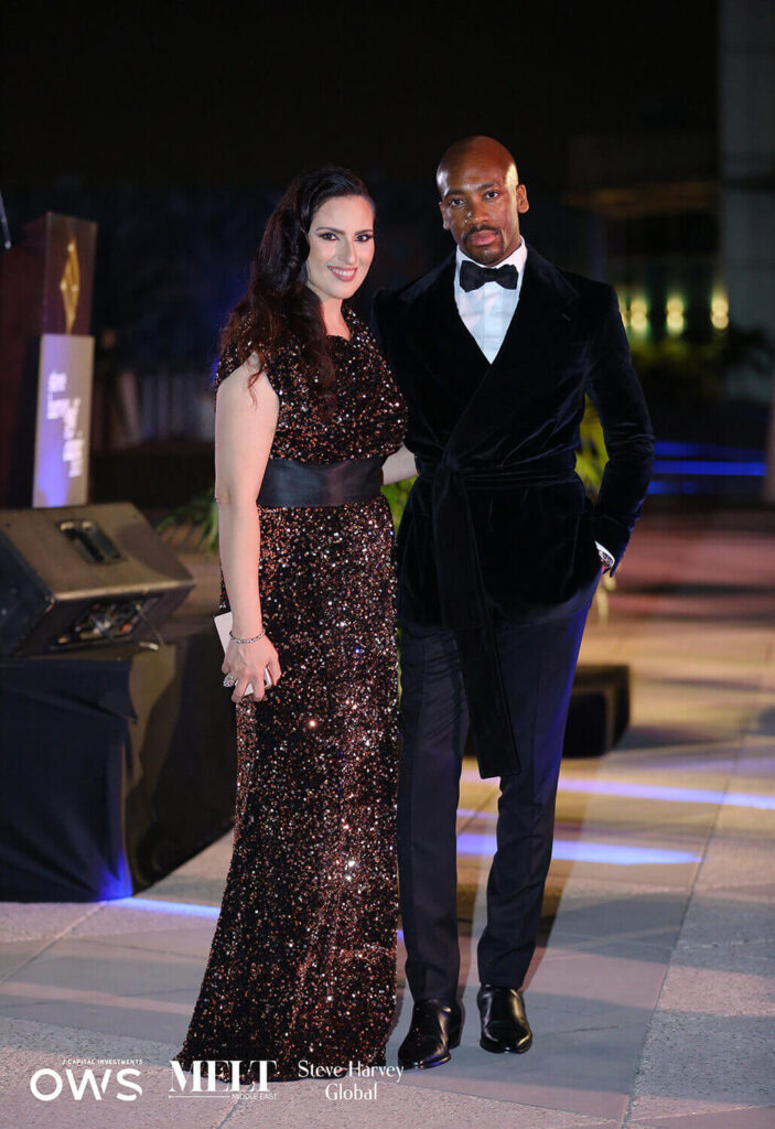 Guests posing for a picture