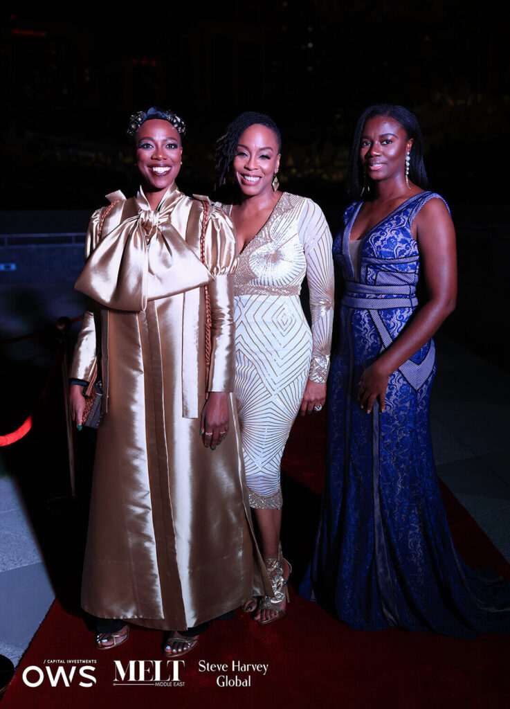 Guests posing for a picture