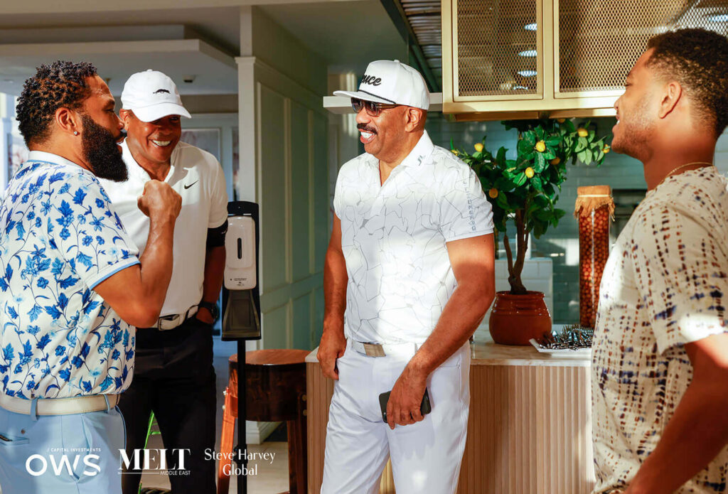 Guests speaking with Steve Harvey